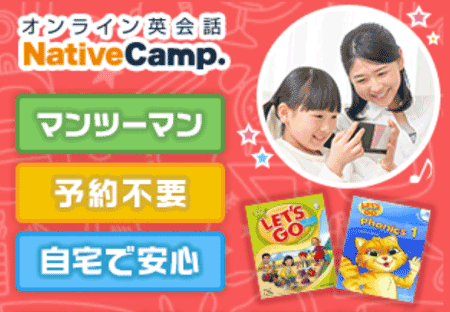ネイティブキャンプ子供の説明画像