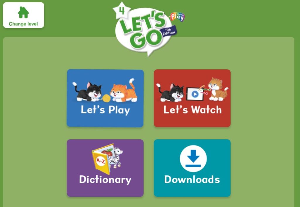 Let’s Go公式サイトのテキストと連動した音声や動画、ゲーム、ピクチャーディクショナリー