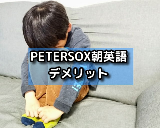 PETERSOXの朝英語のデメリット